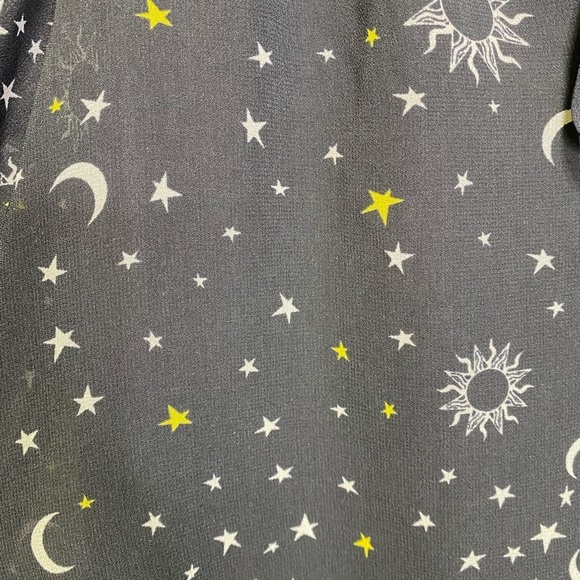 DEREK LAM 10 CROSBY Juno Celestial Chiffon Trapeze Dress NWT - Picture 6 of 7